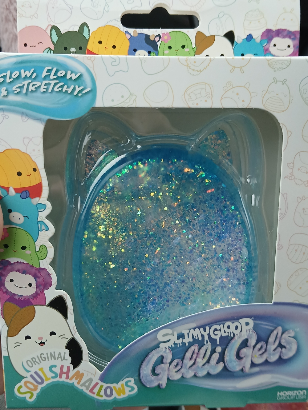 Squishmallows Blue Sparkle Gelli Gels Slime